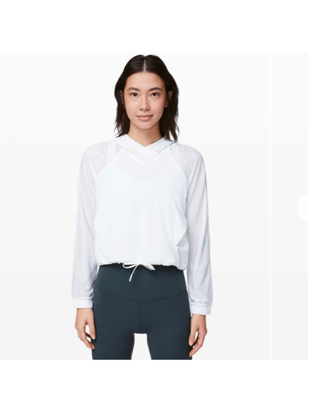 Lululemon Catch a Breeze Pullover White sz 8